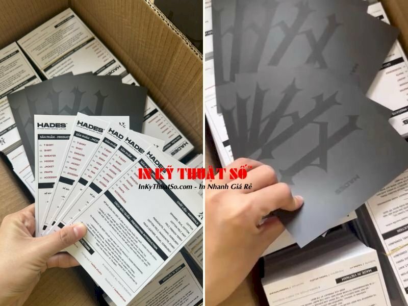 In card giấy giới thiệu thông tin sản phẩm - In Kỹ Thuật Số Since 2006