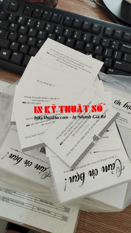 In thẻ cảm ơn shop đồ gỗ tiện ích