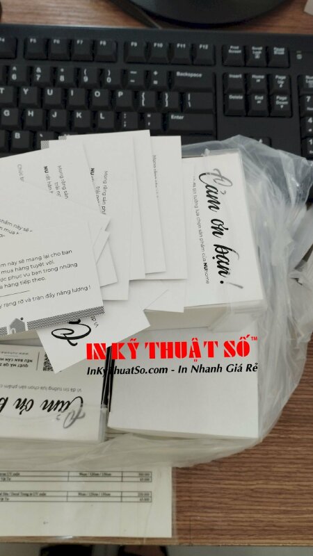 In thẻ cảm ơn shop đồ gỗ tiện ích