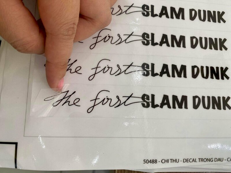 In decal trong, decal cán màng giá rẻ