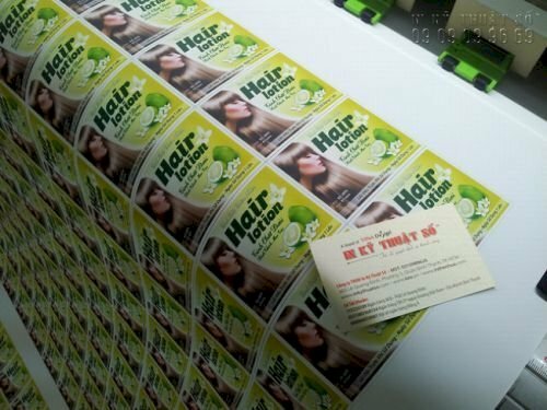Nhãn dán sản phẩm dưỡng tóc