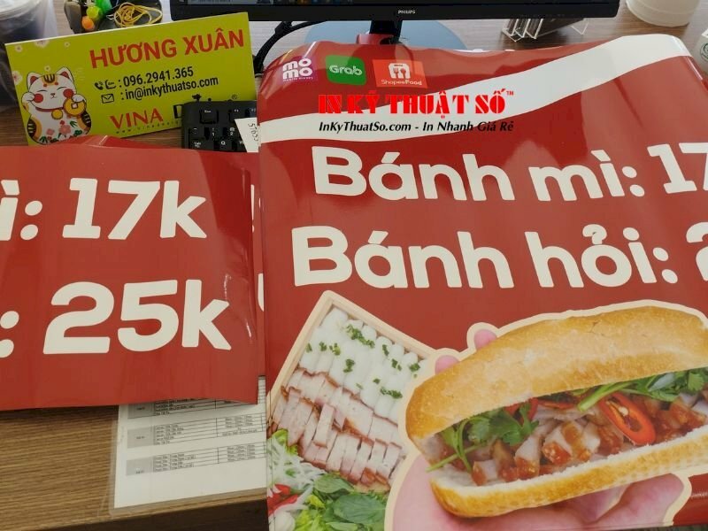 In menu dán xe bán đồ ăn sáng - INKTS406