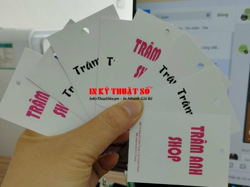 In tag mác treo quần áo shop - In Kỹ Thuật Số Since 2006