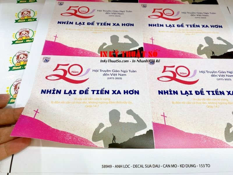 In tem nhãn decal theo yêu cầu - In Kỹ Thuật Số Since 2006