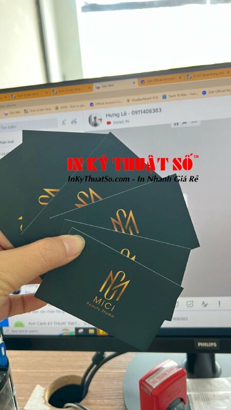 In name card cho cá nhân kinh doanh - In Kỹ Thuật Số Since 2006