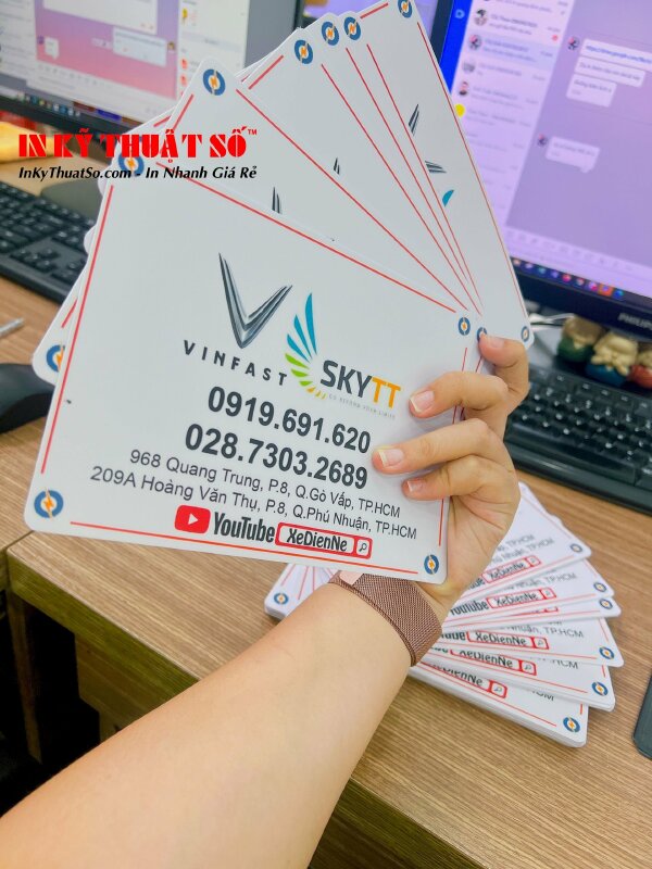 In thẻ nhựa 2 mặt, cán mờ, bo góc tinh tế - In Kỹ Thuật Số since 2006