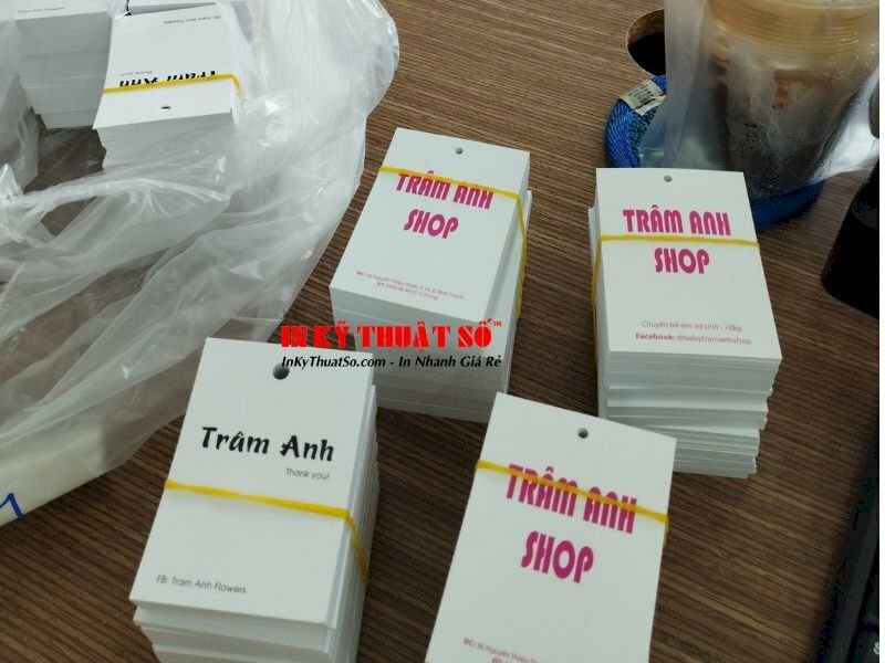 In tag mác treo quần áo shop - In Kỹ Thuật Số Since 2006