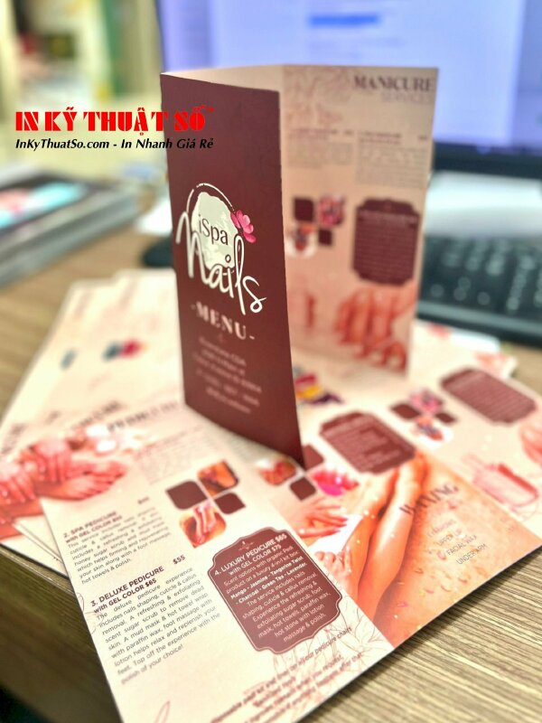 Mẫu Brochure kích thước A4 cắt HCN - In Kỹ Thuật Số since 2006