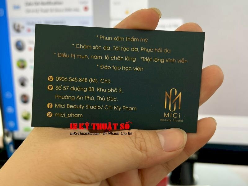 In name card cho cá nhân kinh doanh - In Kỹ Thuật Số Since 2006