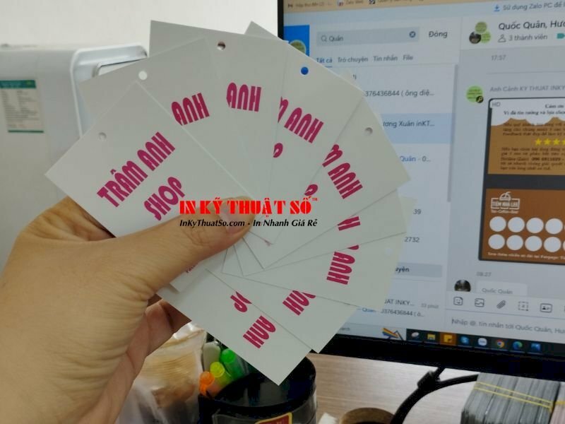 In tag mác treo quần áo shop - In Kỹ Thuật Số Since 2006