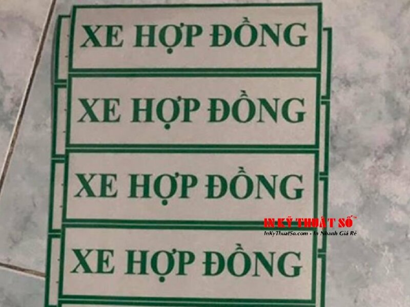 In decal phản quang xe du lịch, xe khách