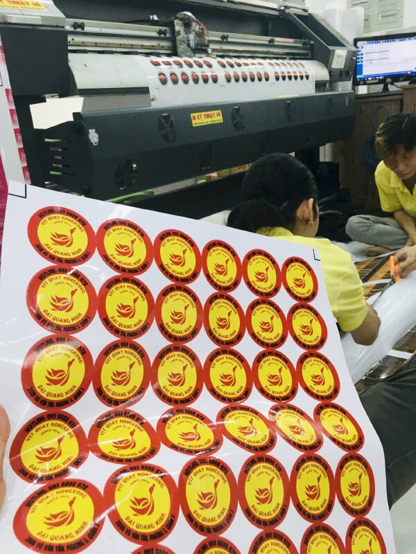 Khổ giấy in Decal phổ biến