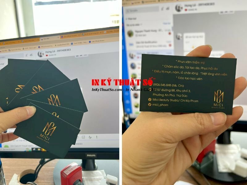 In name card kỹ thuật số Beauty Spa - INKTS402