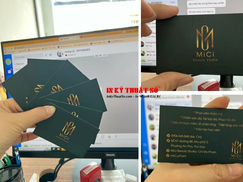 In name card kỹ thuật số Beauty Spa - INKTS402