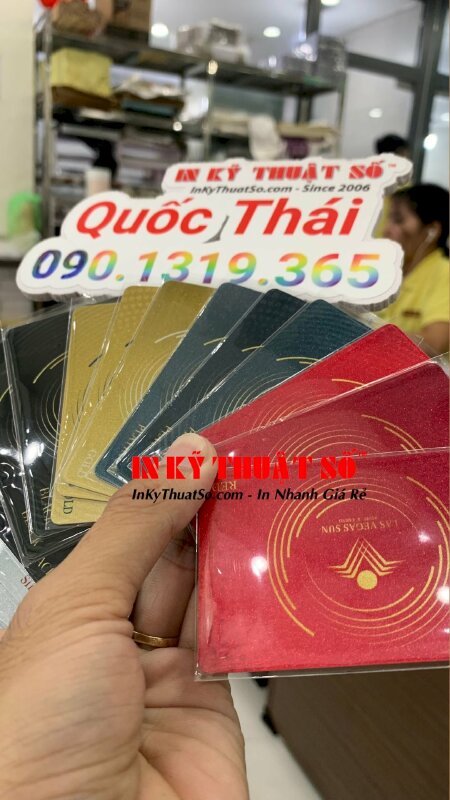 In thẻ nhựa thiết kế và in ấn thực hiện tại Công ty TNHH In Kỹ Thuật Số 