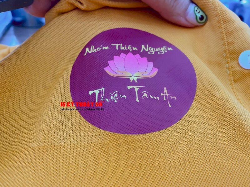 Logo áo thun cho hội nhón thiện nguyện, từ thiện được in ấn bởi In Kỹ Thuật Số since 2006