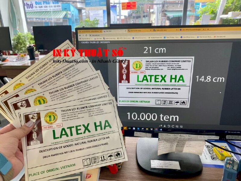 Thiết kế, in tem decal theo yêu cầu, in mọi số lượng