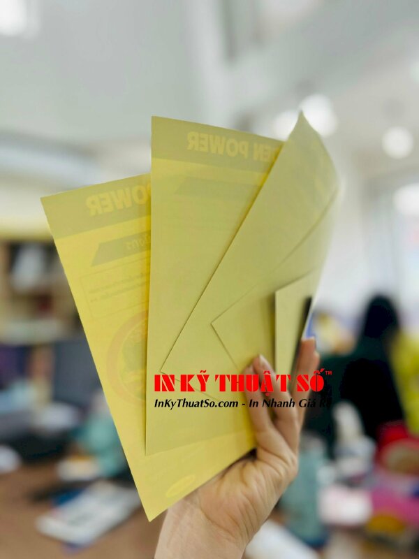 Tem giấy dán, gia công cán bóng - In ấn bởi In Kỹ Thuật Số 365 Lê Quang Định