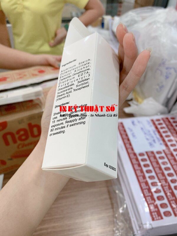 In hộp giấy, in hộp mỹ phẩm số lượng ít theo yêu cầu - In ấn bởi In Kỹ Thuật Số since 2006