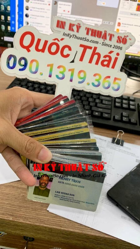 Cơ sở in thẻ nhựa số lượng ít TPHCM