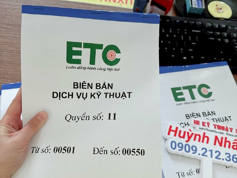 In biên bản dịch vụ kỹ thuật, in hóa đơn 3 liên A4 - INKTS629