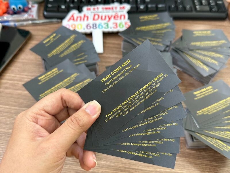 In card visit giám đốc kinh doanh Chief Commercial Officer, card visit giấy B300 - INKTS572