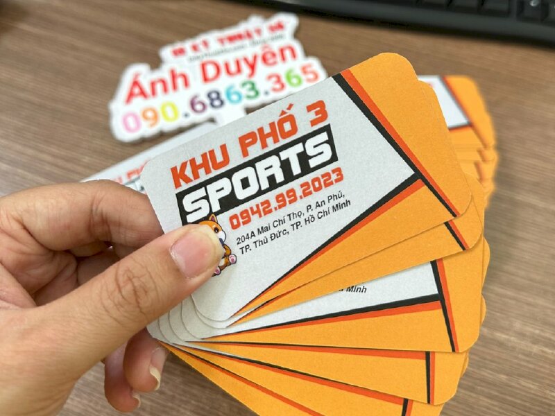 In card visit shop quần áo thể thao, đồng phục bóng đá - INKTS585