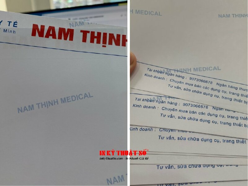 In giấy Letterhead, giấy tiêu đề công ty - INKTS614