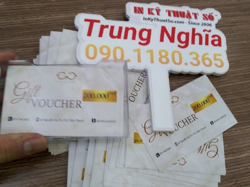 In gift voucher cửa hàng kính mắt, phiếu quà tặng tiệm mắt kính - INKTS566