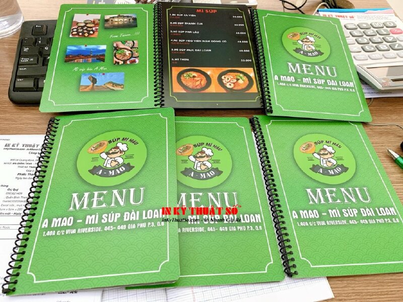 In menu quán mì Đài Loan- INKTS529