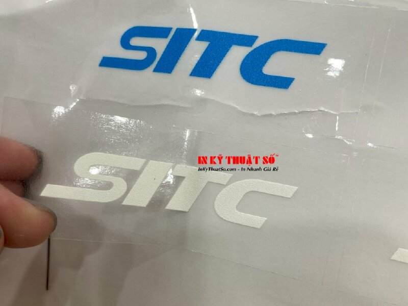 In tem Decal trong mực UV - INKTS91