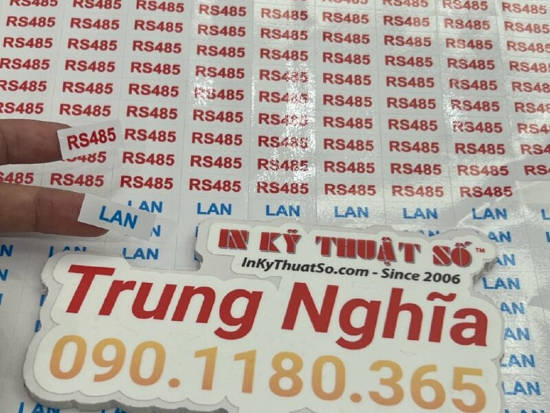 In tem nhãn in kỹ thuật số - INKTS511