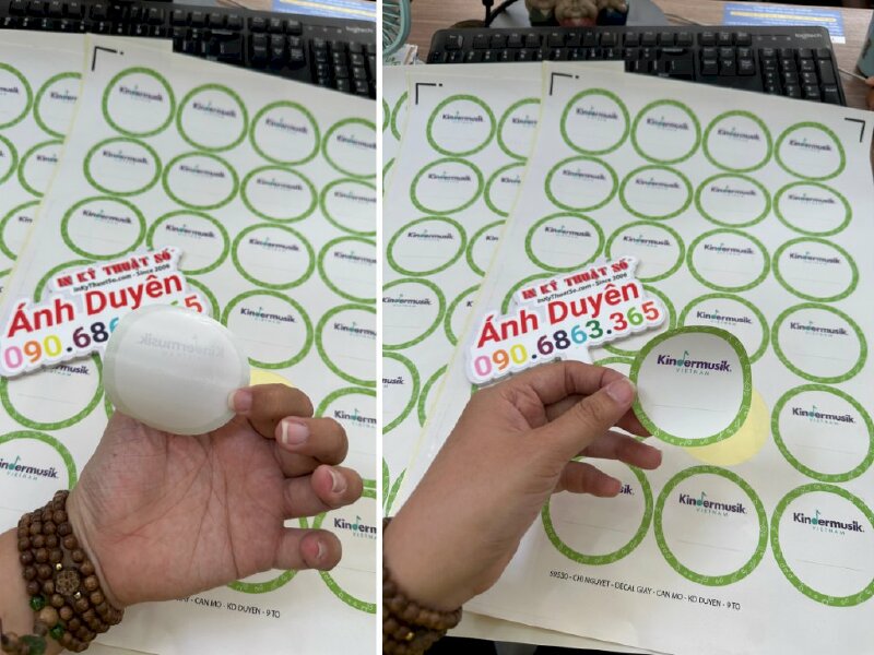 In tem tròn, sticker tròn, decal giấy tròn cho tổ chức giáo dục - INKTS584