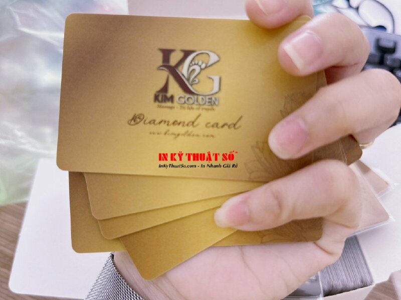 In thẻ khách hàng thân thiết VIP diamond card cho massage trị liệu cổ truyền - INKTS591