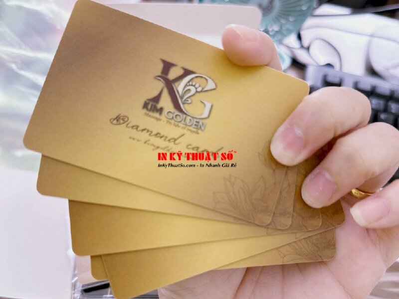 In thẻ khách hàng thân thiết VIP diamond card cho massage trị liệu cổ truyền - INKTS591