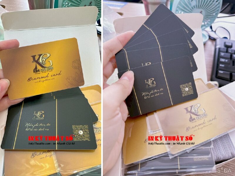 In thẻ khách hàng thân thiết VIP diamond card cho massage trị liệu cổ truyền - INKTS591