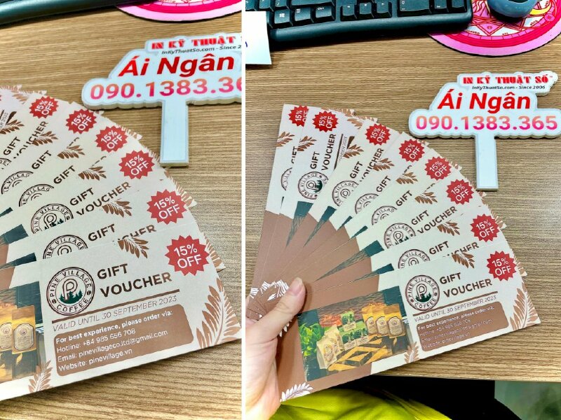 In voucher giảm giá cafe, quán cà phê - INKTS588