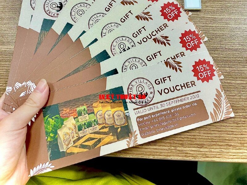 In voucher giảm giá cafe, quán cà phê - INKTS588