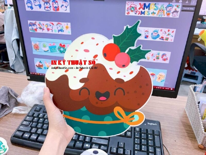 Sticker cầm tay chụp ảnh Noel (Giáng Sinh) - INKTS467