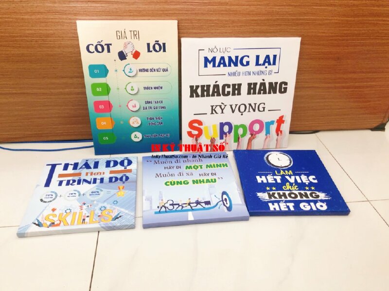 Tranh cổ động, tranh động lực, tranh slogan văn phòng in tranh Canvas tràn viền - INKTS573