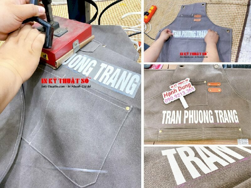 In tạp dề theo yêu cầu