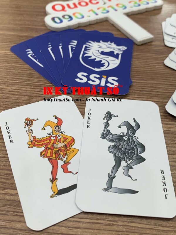 Bài Tây in logo theo yêu cầu, in bài Tây TPHCM