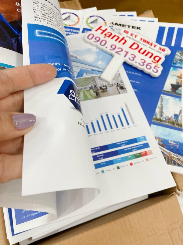 Quyền Catalogue hoàn thiện được thiết kế và in ấn tại In Kỹ Thuật Số 365 Lê Quang Định