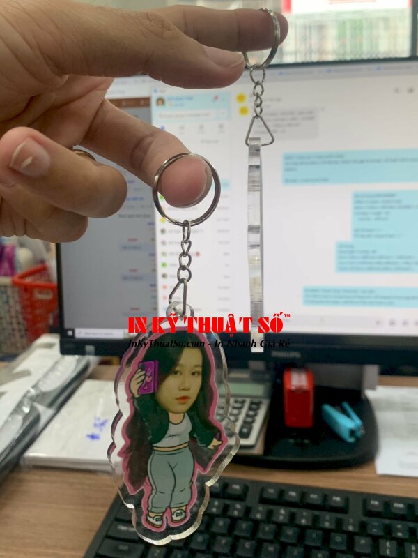 Móc khóa mica 5li ra đời bằng công nghệ in UV hiện đại của In Kỹ Thuật Số since 2006