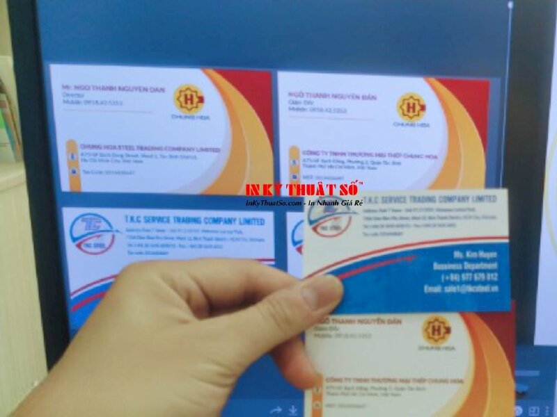 Thiết kế, in name card, danh thiếp, bussiness card theo yêu cầu