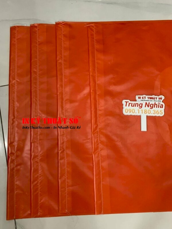 In cờ công ty kích thước theo yêu cầu, in mọi số lượng TPHCM