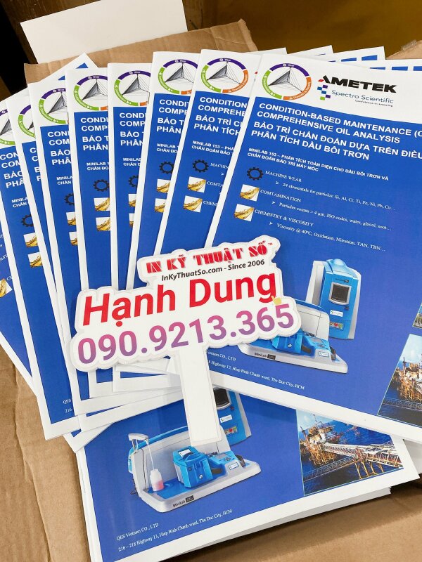 Ấn phẩm Catalogue cán mờ bìa mặt ngoài, thành phẩm đóng ghim giữa, kích thước A4