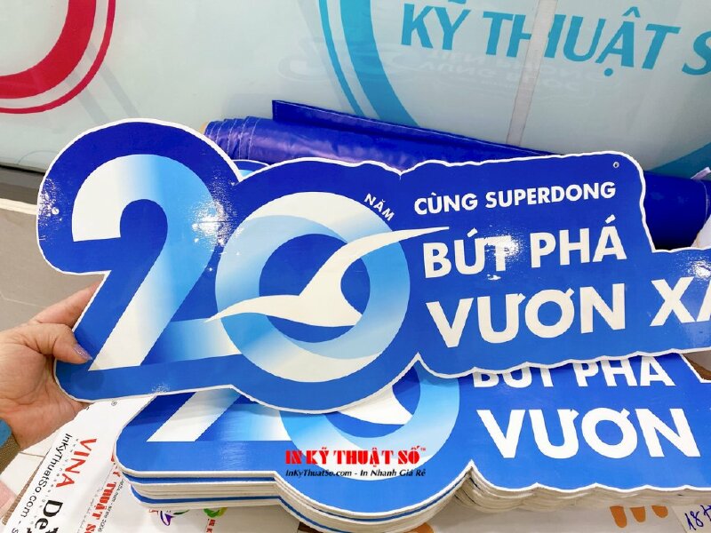 In bảng biểu trưng 20 năm thành lập công ty - INKTS671