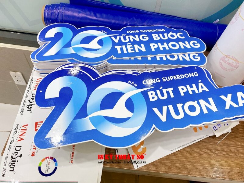 In bảng biểu trưng 20 năm thành lập công ty - INKTS671