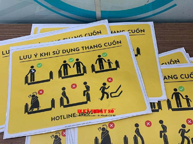 In decal nhãn dán 2 mặt làm bảng lưu ý sử dụng - INKTS660